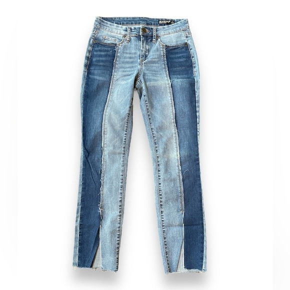 Blank NYC Skinny Classique Split Hem Two Tone Jean - Picture 1 of 13